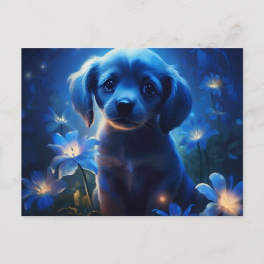 Carte Postale lumière bleue (Devant)