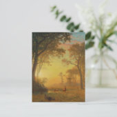 Carte Postale Lumière dans la forêt par Albert Bierstadt (Debout devant)