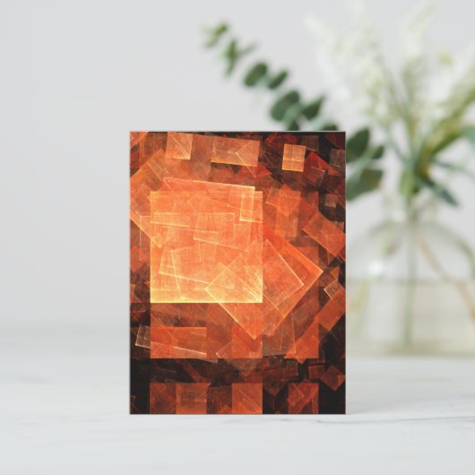 Carte postale Lumière de fenêtre Art Abstrait (Debout devant)