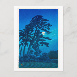 Carte Postale Lumière de la lune à Magome, Hasui Kawase, Woodcut