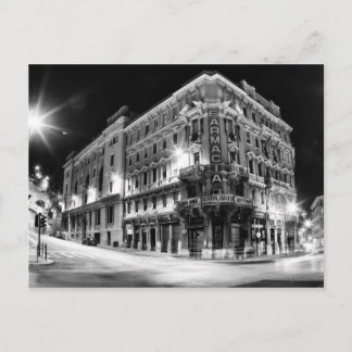 Carte Postale Lumière de la ville et bâtiments la nuit