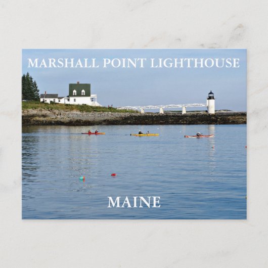 Carte Postale Lumière de Marshall Point, Port Clyde Maine (Devant)