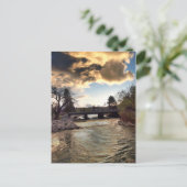 Carte Postale Lumière d'or sur la rivière Truckee (Debout devant)