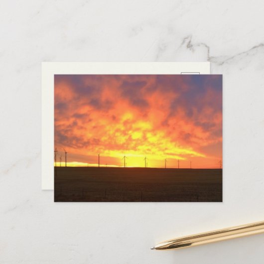 Carte Postale Lumière du matin (Devant/Arrière en situation)