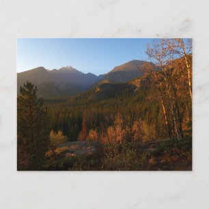Carte Postale Lumière du matin sur les montagnes Rocheuses en au