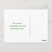 Carte Postale Lumière du Soleil Traversant les arbres Feuille en (Dos)