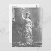 Carte Postale Lumière électrique Mme W. K. Vanderbilt en costume (Devant / Derrière)