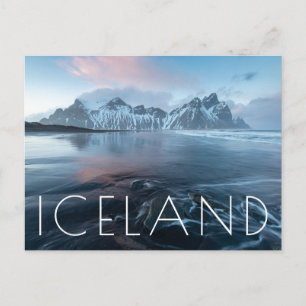 Carte Postale Lumière Extraordinaire en Islande   Stokksnes, Ves