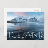 Carte Postale Lumière Extraordinaire en Islande | Stokksnes, Ves (Devant / Derrière)