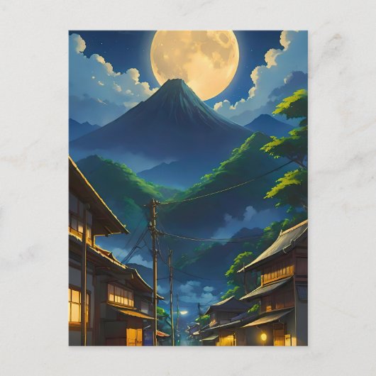 Carte Postale Lumière lune Java (Devant)