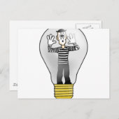 Carte Postale Lumière Mime (Devant / Derrière)