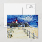 Carte Postale Lumière Nauset Conféring avec la Lune (Devant / Derrière)