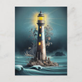 Carte Postale Lumière nocturne des phares (Devant)