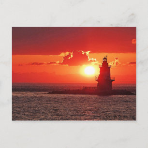 Carte Postale Lumière Orient Point au coucher du soleil