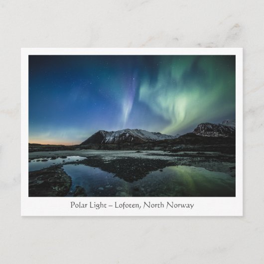 Carte Postale Lumière polaire (Devant)
