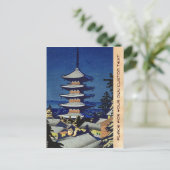 Carte Postale Lumière Sur La Lune À Yasaka Pagode Asano Takeji (Debout devant)