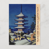 Carte Postale Lumière Sur La Lune À Yasaka Pagode Asano Takeji (Devant)