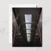 Carte Postale Lumière sur la prison d'Alcatraz (Devant / Derrière)