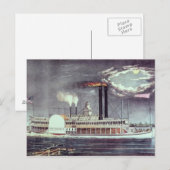 Carte Postale Lumière sur le Mississippi (Devant / Derrière)