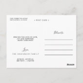 Carte Postale Lumières à cordes en bois rustique 2 vacances phot (Dos)