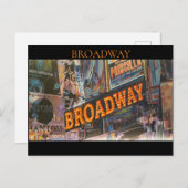Carte Postale Lumières Broadway Neon (Devant / Derrière)