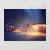 Carte Postale Lumières Chaudes Dans Une Nuit Froide (Devant)