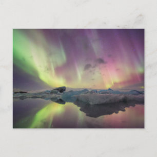 Carte Postale Lumières d'aurore reflétées dans la lagune