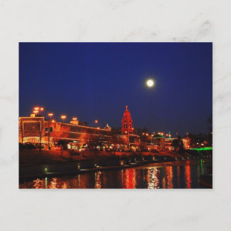 Carte Postale Lumières de Kansas City Plaza sous la pleine lune