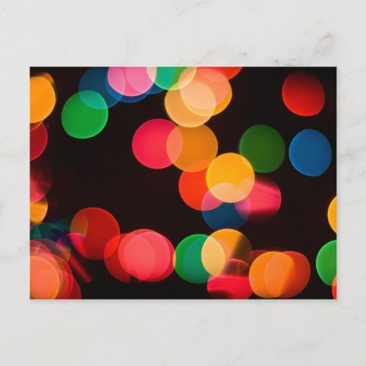 Carte Postale Lumières de Noël (Devant)