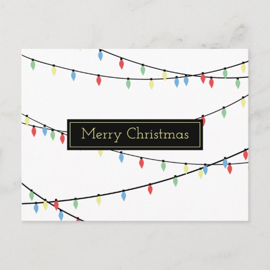 Carte Postale Lumières de Noël (Devant)