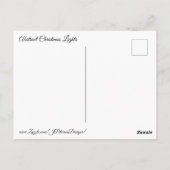 Carte Postale Lumières de Noël de Bokeh (Dos)