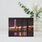 Carte Postale lumières de tour de blackpool (Debout devant)