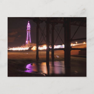 Carte Postale lumières de tour de blackpool