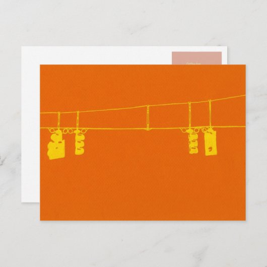 Carte Postale Lumières d'intersection (Devant / Derrière)