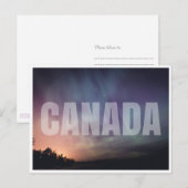 Carte Postale Lumières du Nord (Devant / Derrière)