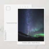 Carte Postale Lumières du nord de la voie lactée (Devant / Derrière)