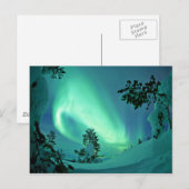 Carte Postale Lumières du Nord en hiver (Devant / Derrière)