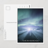 Carte Postale Lumières du Nord Finlande (Devant / Derrière)