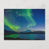 Carte Postale Lumières du Nord Parc national d'Abisko Suède (Devant)