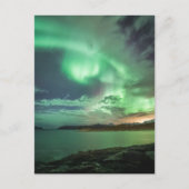 Carte Postale Lumières du nord vertes (Devant)