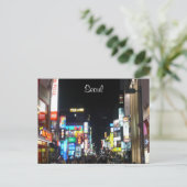 Carte Postale lumières nocturnes de séoul (Debout devant)