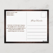 Carte Postale Lumières rustiques en forme de gupe dans des pots  (Dos)