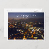 Carte Postale lumières singapura (Devant / Derrière)