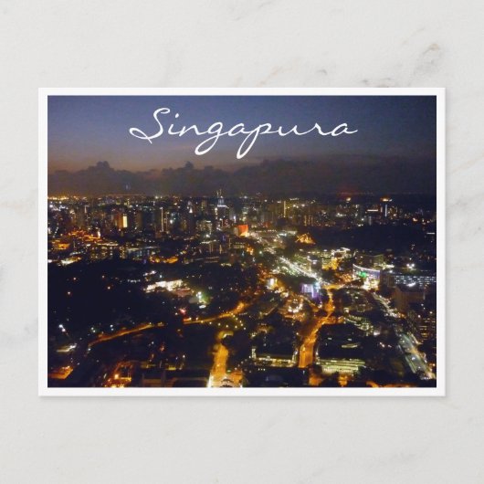Carte Postale lumières singapura (Devant)