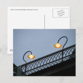 Carte Postale Lumières sur le pont de la rue Walnut (Devant / Derrière)