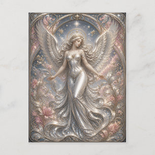 Carte Postale Lumina Ascendant – Portrait d'Ange Céleste