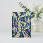 Carte Postale Luminescence Tropical Abstrait (Debout devant)
