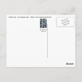 Carte Postale Luminescence Tropical Abstrait (Dos)