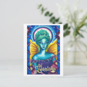 Carte postale lumineuse (Debout devant)