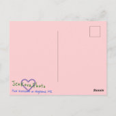 CARTE POSTALE LUMINEUSE 3PINK BLOSSOMS (Dos)